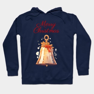 Merry Christmas festive bell Hoodie